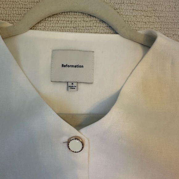 Reformation Cream Button-Detail Set - Picture 5 of 6